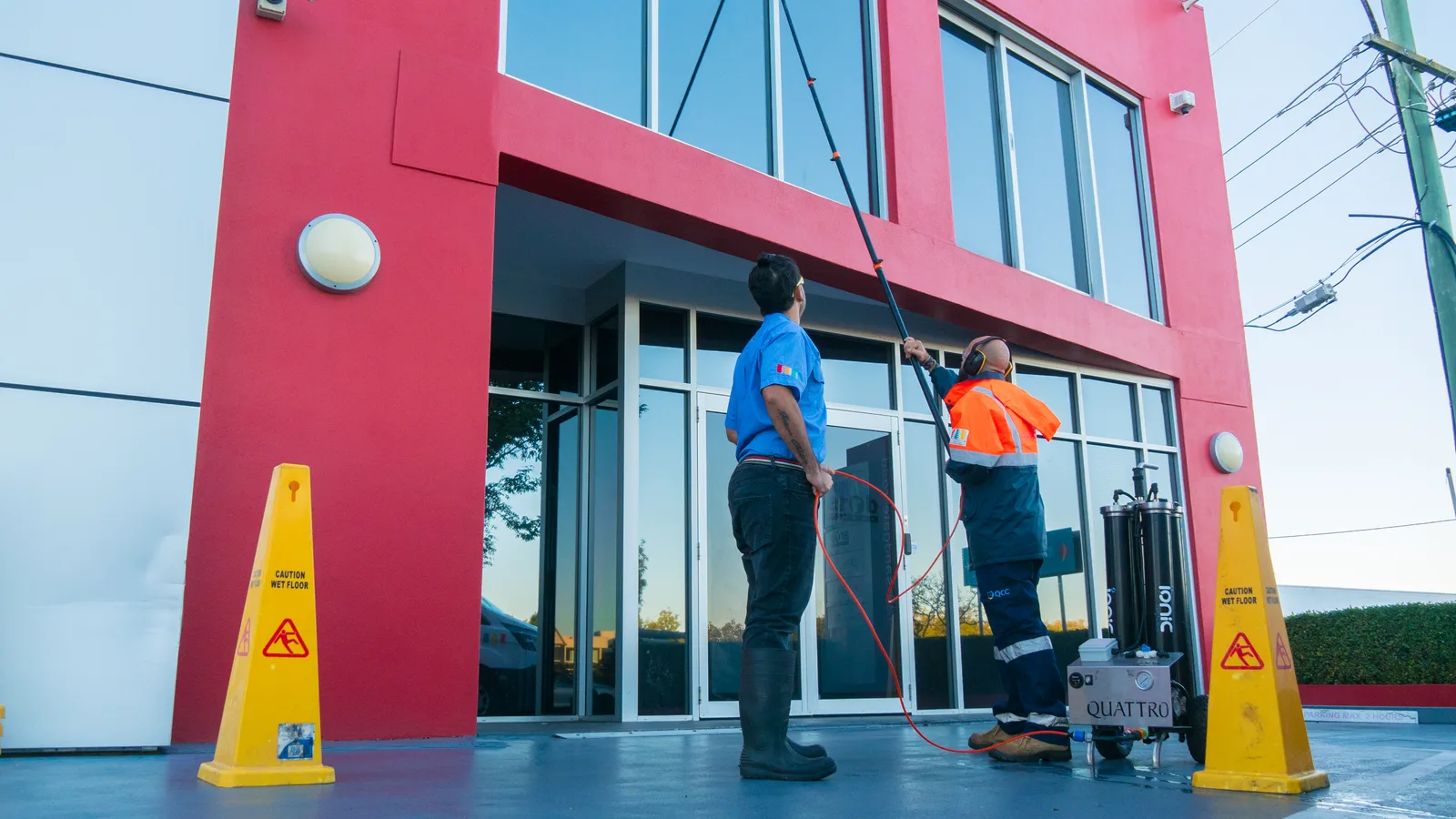 Hotel & Hospitality Cleaning at a QCC client site